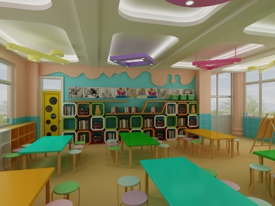 永昌小学特色功能室 围棋室、阅览室、美术室、音乐室与多媒体室的设计与整合